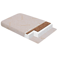 Матрас Indigo GREEN LINE 70*140 стеганый трикотаж белый