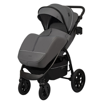 Коляска прогулочная Indigo EPICA XL AIR с сумкой серый