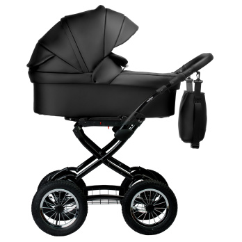 Коляска 2 в 1 Indigo BARBARA ECO Classic черный