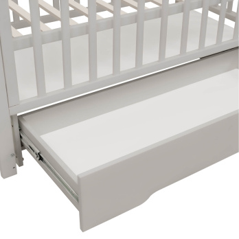 Кровать детская Indigo Norden маятник на колесах, ящик серый