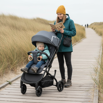 Коляска прогулочная Indigo MEGA серый