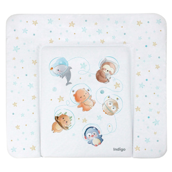 Матрасик для пеленания INDIGO 800*710 белый с принтом