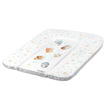 Матрасик для пеленания INDIGO 580*710 белый с принтом