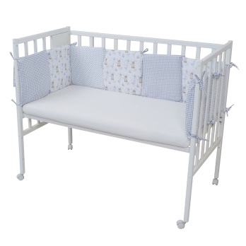 Борт в кроватку Indigo Лесные зверята (подушечки) поплин 