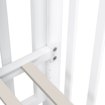 Кровать детская Indigo Norden маятник на колесах, ящик белый