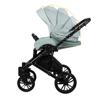 Коляска 2 в 1 Indigo MIO зеленый