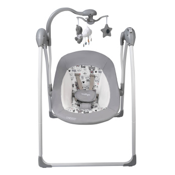 Качели электронные Indigo TEDDY серый