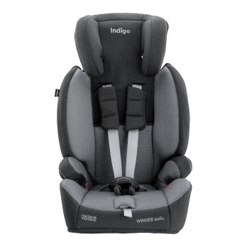 Автокресло Indigo WINNER ISOFIX 1+2+3 (9-36 кг) серый