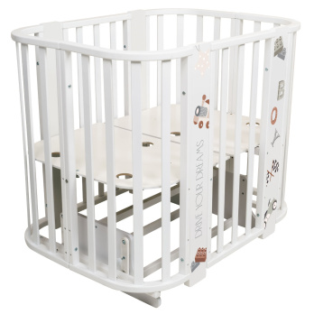 Кровать детская Indigo Baby Line 5 в 1 с поперечным маятником 