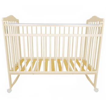 Кровать Indigo МИЛАНА NEW+ (колесо, качалка) бежевый