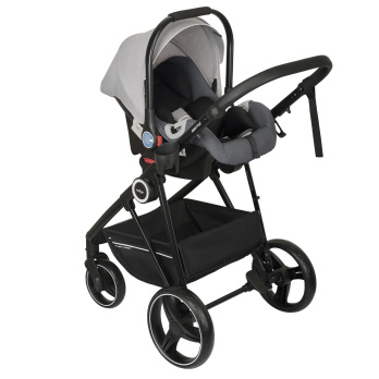 Коляска-трансформер Indigo SHUTTLE 3в1 серый