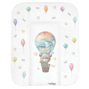 Матрасик для пеленания INDIGO 580*710 белый с принтом