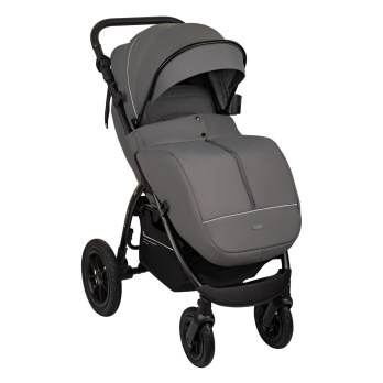 Коляска прогулочная Indigo EPICA XL AIR с сумкой серый
