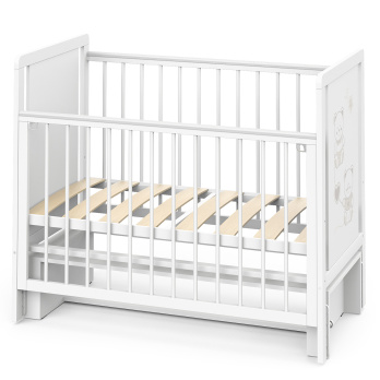 Кровать детская Indigo Happy Friends маятник на колесах 