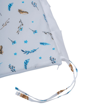 Борт в кроватку из 4-х частей Indigo Лесные зверята поплин 