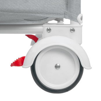 Кровать-манеж Indigo BON-BON (2 уровня) серый