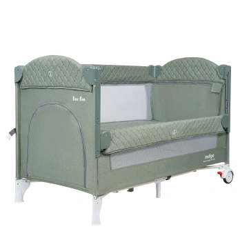Кровать-манеж Indigo BON-BON (2 уровня) зеленый