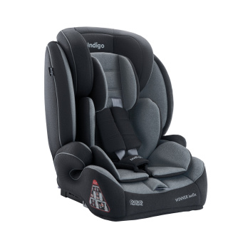 Автокресло Indigo WINNER ISOFIX 1+2+3 (9-36 кг) серый