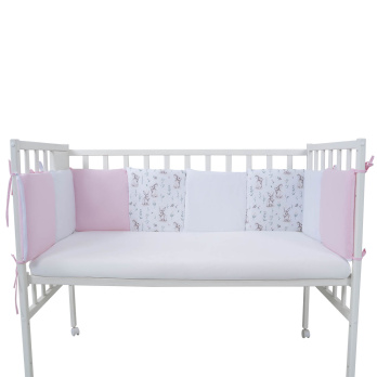 Борт в кроватку Indigo Лесные зверята (подушечки) поплин 