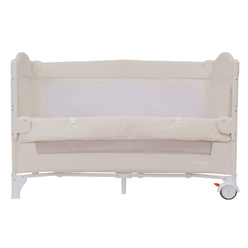 Кровать-манеж Indigo BON-BON (2 уровня) бежевый