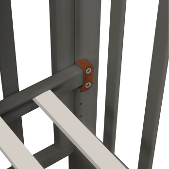 Кровать детская Indigo Norden маятник на колесах, ящик серый