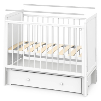 Кровать детская Indigo Classic маятник на колесах, ящик 