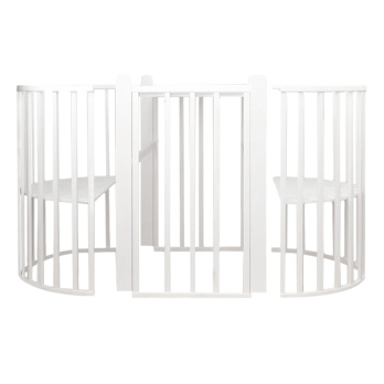 Кровать 6в1 Indigo СОФИЯ с универсальным маятником белый