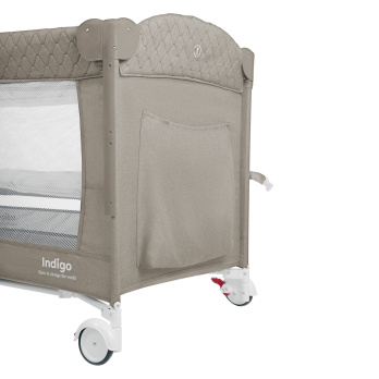 Кровать-манеж Indigo BON-BON (2 уровня) бежевый