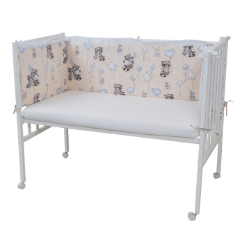 Борт в кроватку из 4-х частей Indigo Лесные зверята поплин 