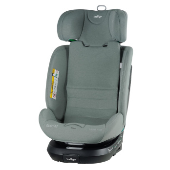 Автокресло Indigo E-TRON ISOFIX I-SIZE, с упором, группа 0+1+2+3 (0-36 кг)  зеленый