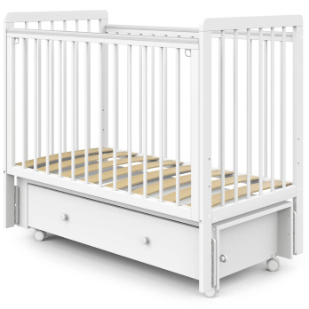 Кровать детская Indigo Vista маятник на колесах, ящик 