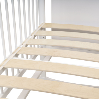 Кровать детская Indigo Happy Friends колесо-качалка белый