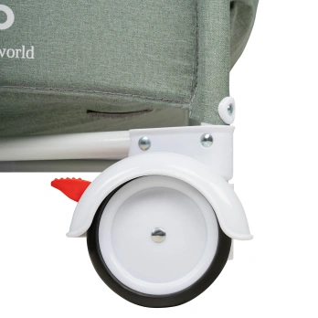 Кровать-манеж Indigo BON-BON (2 уровня) зеленый