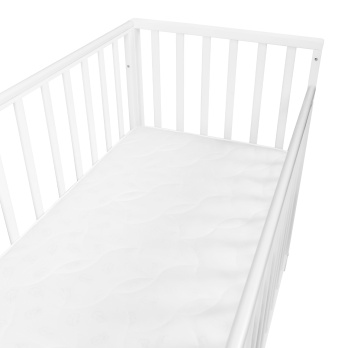 Кровать детская Indigo Norden маятник на колесах, ящик белый