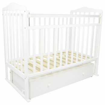 Кровать Indigo МИЛАНА NEW+ (маятник, ящик) белый