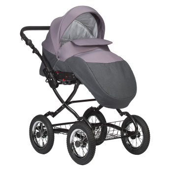 Коляска 2 в 1 Indigo CHARLOTTE Sity Classic 12" фиолетовый