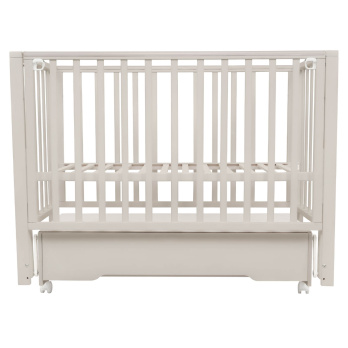 Кровать детская Indigo Norden маятник на колесах, ящик бежевый