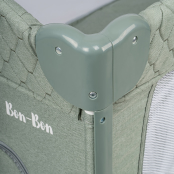 Кровать-манеж Indigo BON-BON (2 уровня) зеленый