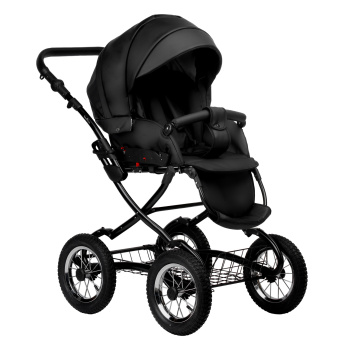 Коляска 2 в 1 Indigo BARBARA ECO Classic черный