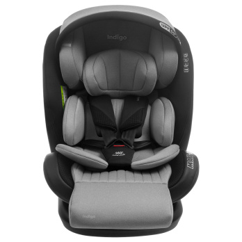 Автокресло Indigo MAX-X Isofix 0+1+2+3 (0-36 кг) серый
