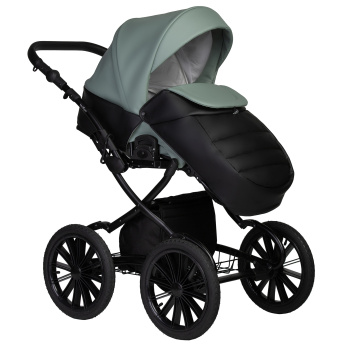 Коляска 2 в 1 Indigo MIO ECO Plus 14" бирюзовый