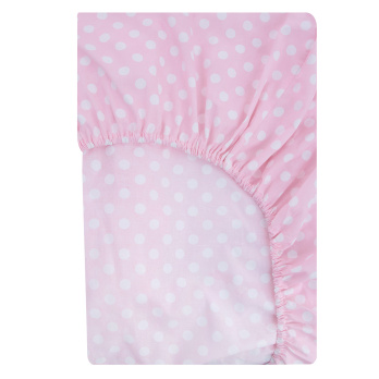 Комплект в кроватку 6 предметов Indigo Малыши (подушечки) перкаль розовый пандочки