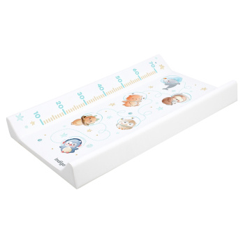 Доска для пеленания INDIGO 780*450*80 белый с принтом