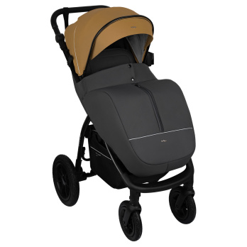 Коляска прогулочная Indigo EPICA XL AIR с сумкой бежевый