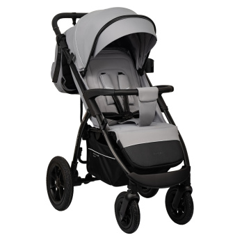 Коляска прогулочная Indigo EPICA XL AIR с сумкой серый