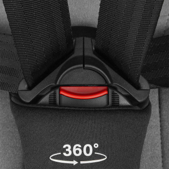 Автокресло Indigo MAX-X Isofix 0+1+2+3 (0-36 кг) серый