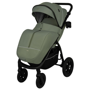 Коляска прогулочная Indigo EPICA XL AIR с сумкой зеленый