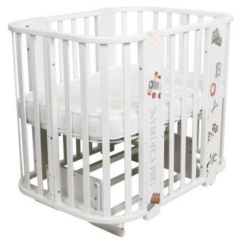 Кровать детская Indigo Baby Line 5 в 1 с поперечным маятником 