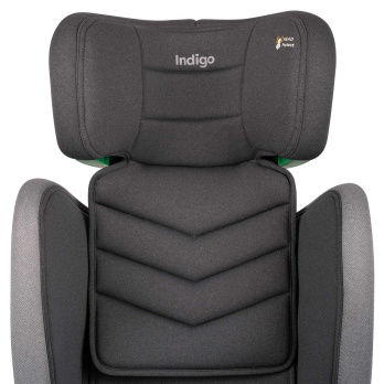 Автокресло Indigo DEFENDER isofix 2+3 (15-36 кг) серый