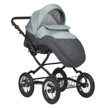 Коляска 2 в 1 Indigo CHARLOTTE Sity Classic 12" зеленый